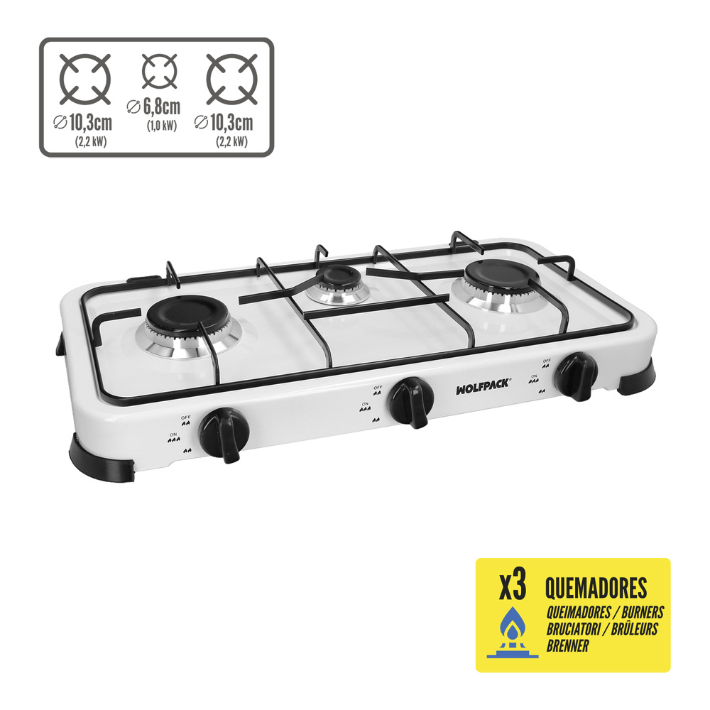 cocina gas tresfuegos fuegos